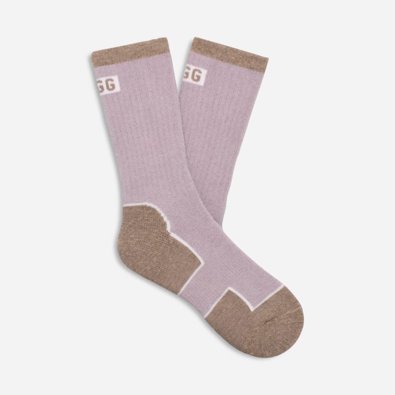 UGG Luann Winter Boot Sock for Women in Pale Smoke/Grey, Size OS, Wool Blend/Polyester
