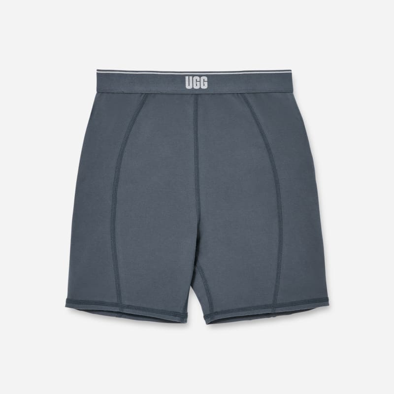UGG Corilynn Logo Biker Short for Women in Stormy Seas, Size XS, Cotton/Polyester