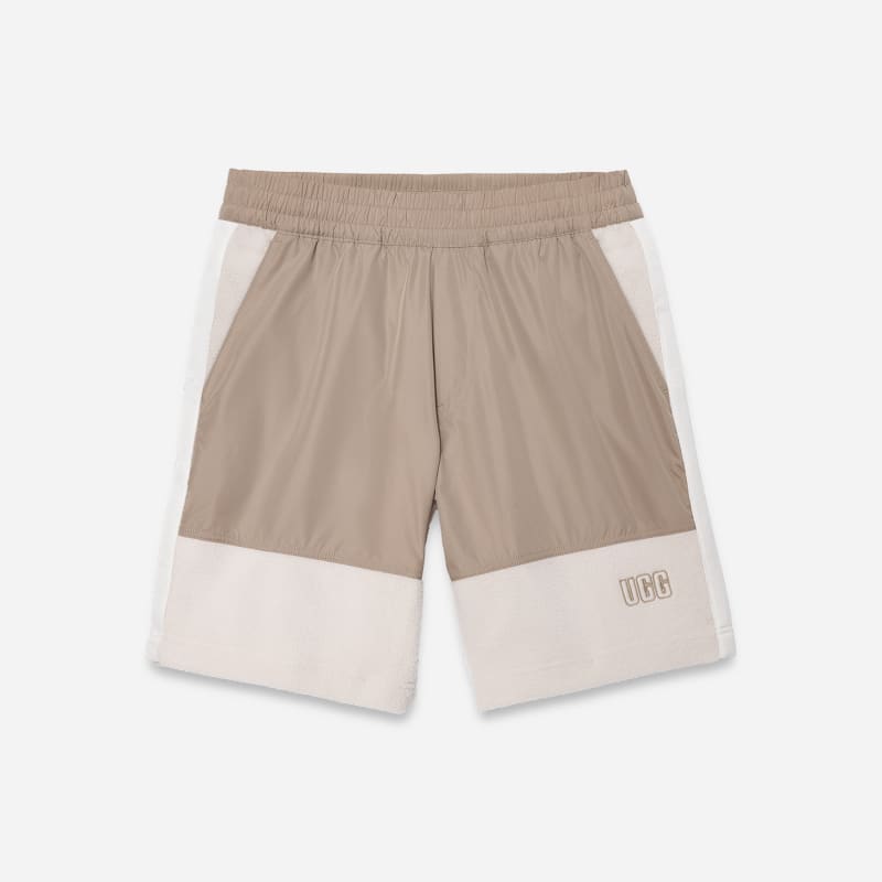 UGG Max UGG fluff Sport Short for Men in Putty/Cream, Size XS, Polyester/Cotton