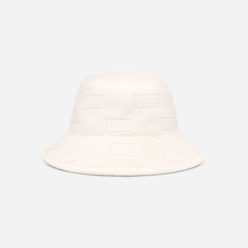 UGG UGG block Terry Bucket Hat for Women in Nimbus, Size L/XL, Cotton/Polyester