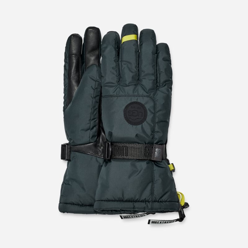 UGG Shasta Gauntlet Glove for Men in Black, Size XL, Recycled Materials/Water-Resistant/Polyester