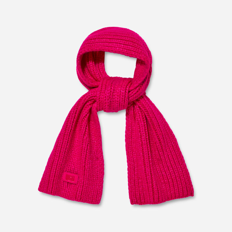 UGG Chunky Scarf for Kids in Cerise, Size OS, Leather/Wool