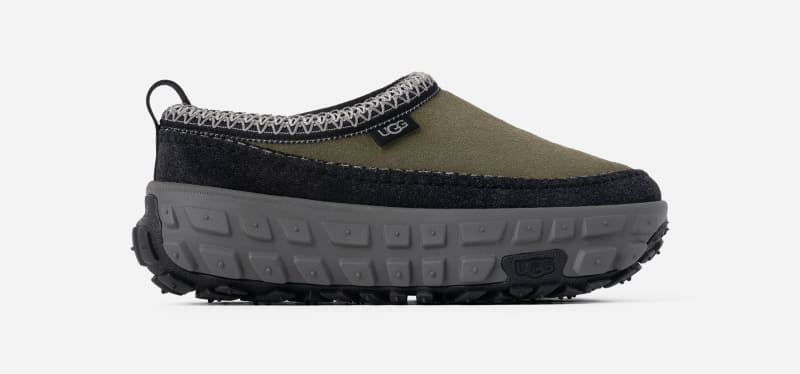 UGG Venture Daze for Men in Burnt Olive/Charcoal, Size 7, Leather/Polyester
