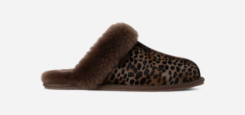 UGG Scuffette Caspian in Brown, Maat 37, Shearling/Cow Hair
