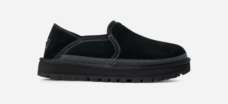 UGG Hayden Slip-On for Men in Black, Size 10, Leather/Polyester/Wool