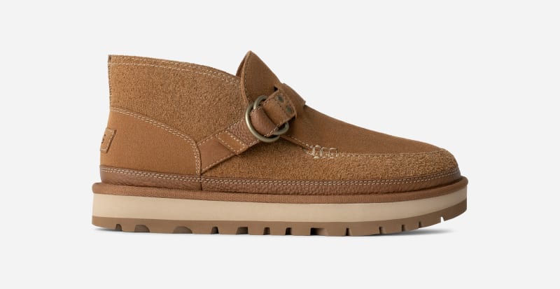 UGG Hayden Strap Chukka for Men in Brown, Size 9, Leather/Polyester/Wool