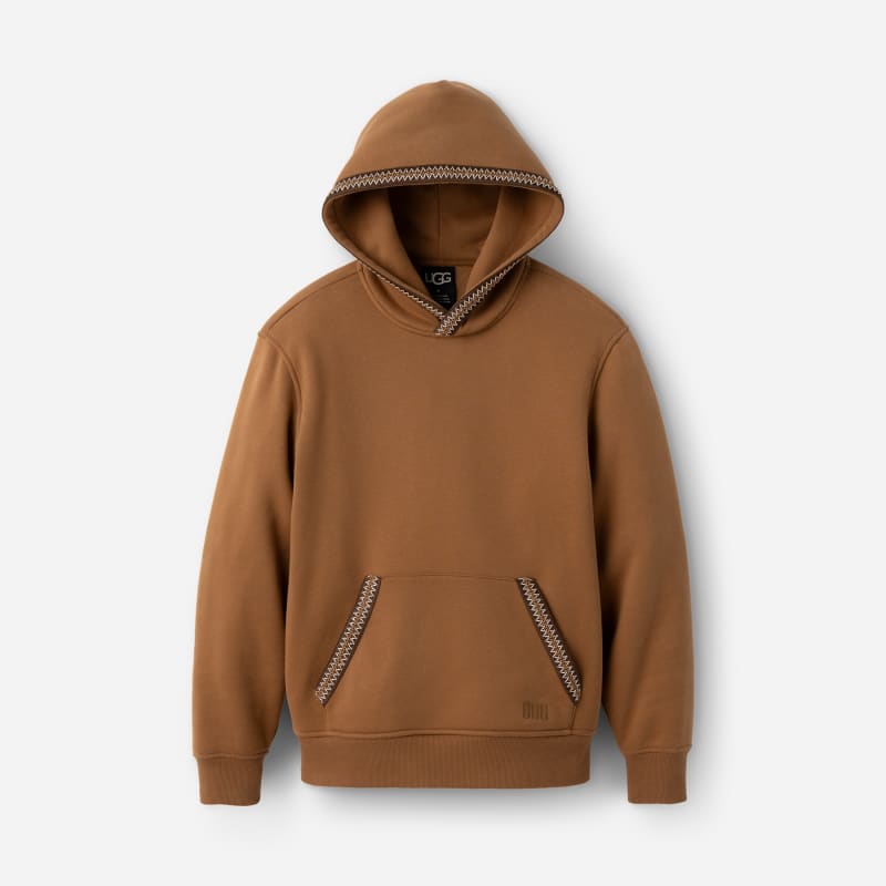 UGG Tasman Hoodie for Men in Brown, Size Small, Cotton Blend/Recycled Materials/Polyester