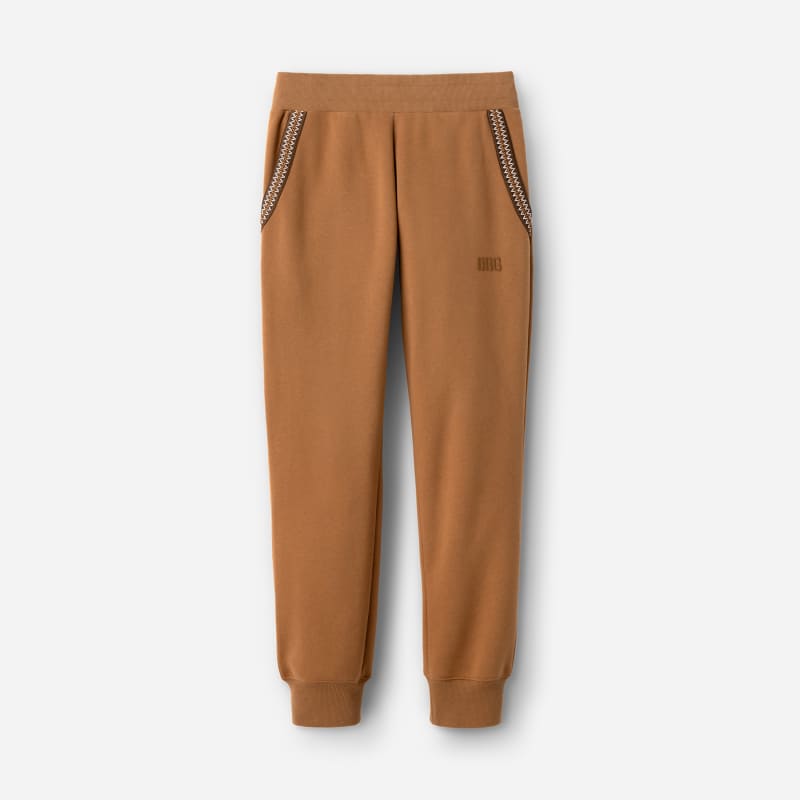UGG Men's Tasman Jogger in Brown, Size Small Pants | Cotton