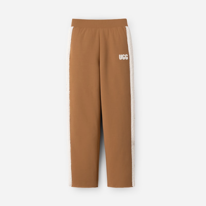 UGG Myah Bonded Fleece Jogger for Women in Brown, Size Large, Polyester/Cotton