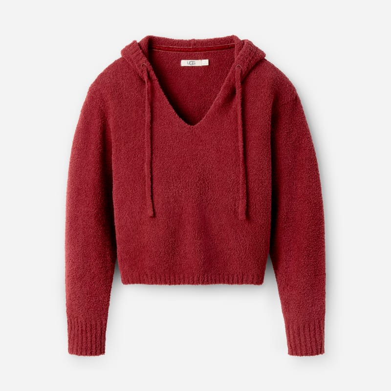 UGG Marie Pullover Hoodie for Women in Rubious, Size Medium, Polyester