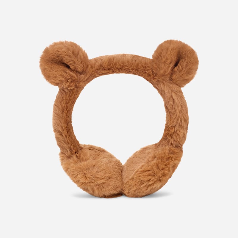 UGG Kids' Faux Fur Earmuff in Brown | Polyester