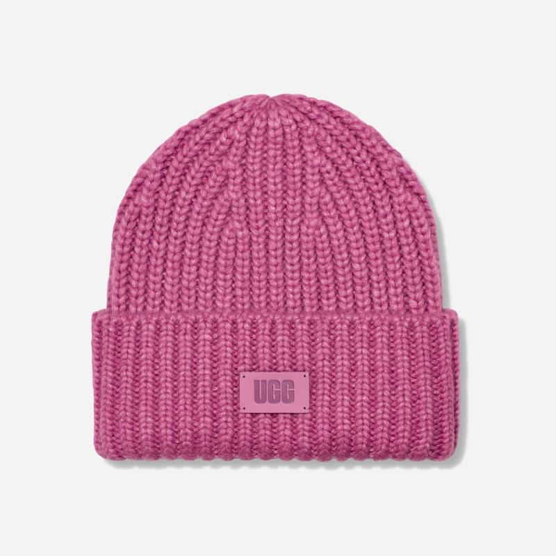 UGG Chunky Rib-muts voor kinderen in Pink, Wol