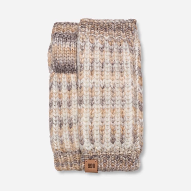 UGG Chunky Space Dye Glove for Women in Nimbus Multi, Size OS, Wool/Leather