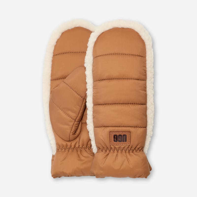 UGG Kids' UGG Kids' fluff Mitten in Brown, Size 4/6 Yrs