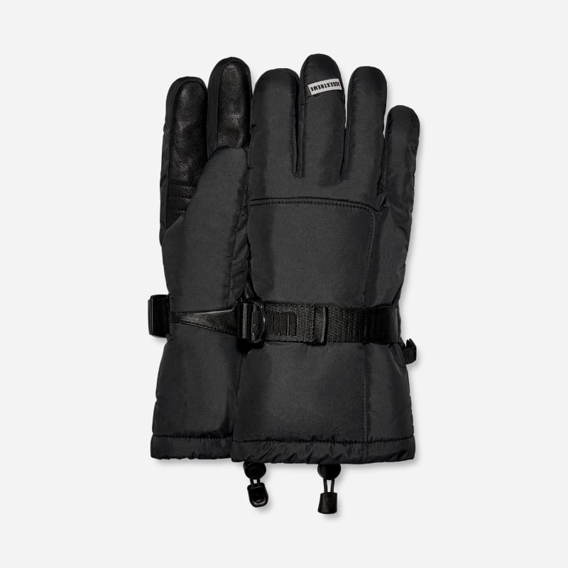 UGG Shasta Gauntlet Glove for Men in Black, Size Medium, Polyester/Leather