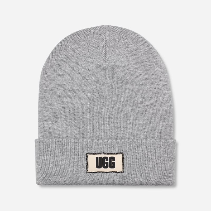 UGG High Crown Beanie for Men in Grey, Size OS, Wool/Polyester