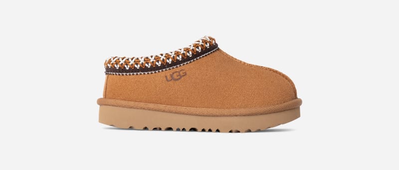 UGG Tasman II for Kids in Brown, Size 8, Suede/Polyester/Wool