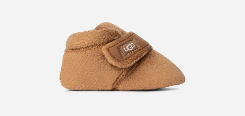 UGG Bixbee Bootie for Kids in Brown, Size 4, Fleece