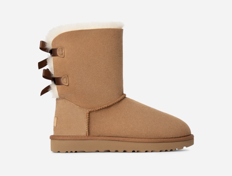 UGG® Women's Bailey Bow II Water-Resistant Boots in Brown/, Size 10