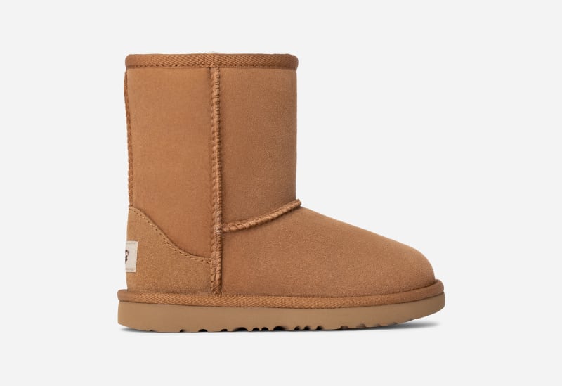 UGG Classic Short II-laars voor kinderen in Brown, Maat 32.5, Suede