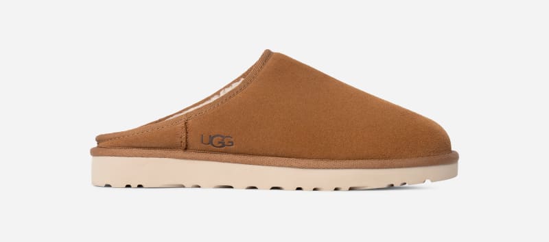 UGG Classic Slip On for Men in Brown, Size 8, Suede/Polyester/Wool