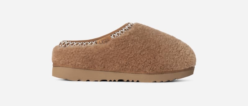 UGG Tasman Maxi Curly for Kids in Brown, Size 13K, Shearling/Polyester/Wool