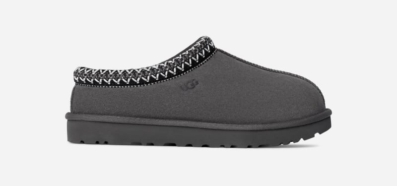 UGG Tasman Slipper for Men in Grey, Size 7, Suede/Wool
