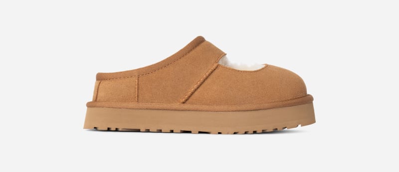 UGG Bea Mary Jane for Kids in Brown, Size 12, Suede/Polyester/Wool