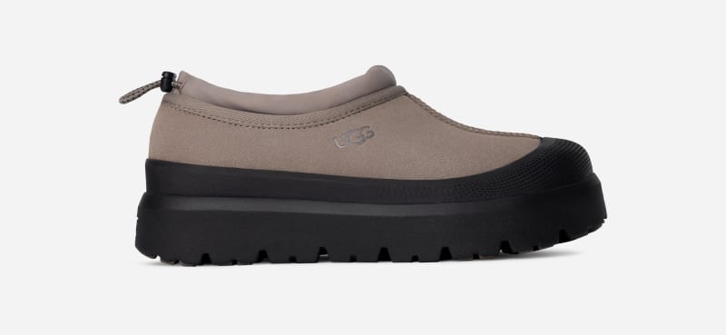 UGG Tasman Weather Hybrid for Men in Smoke Plume/Black, Size 12, Suede/Polyester/Wool