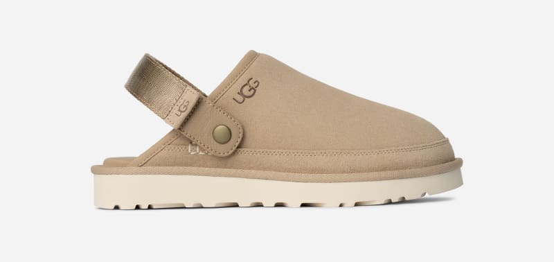 UGG Goldencoast Clog II for Men in Tan, Size 10, Suede/Polyester