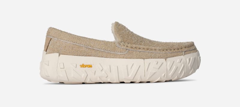 UGG® Men's Ascot Wrap Tech Suede Shoes in Mustard Seed, Size 10