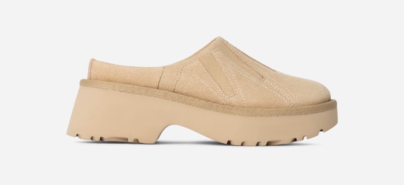 UGG New Heights Sunwave-klomp in Brown, Maat 42, Suede