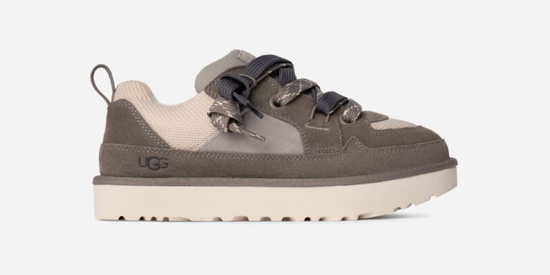 UGG Lo Lowmel Sneaker for Men in Smoke Plume, Size 11, Suede/Polyester