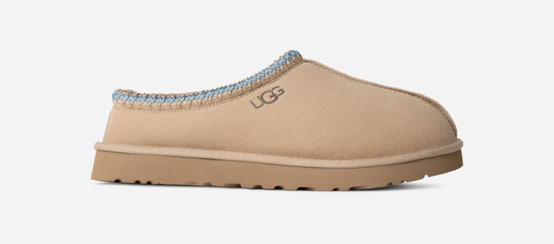 UGG Tasman Slipper for Men in Sand/Santorini, Size 9, Suede/Wool