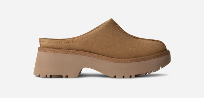 Sabot UGG New Heights da donna in Brown, Taglia 36, Camoscio