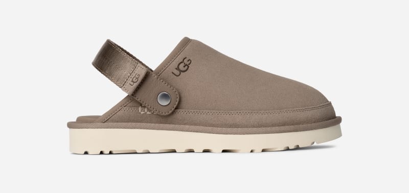 UGG Goldencoast Clog II for Men in Smoke Plume, Size 9, Suede/Polyester