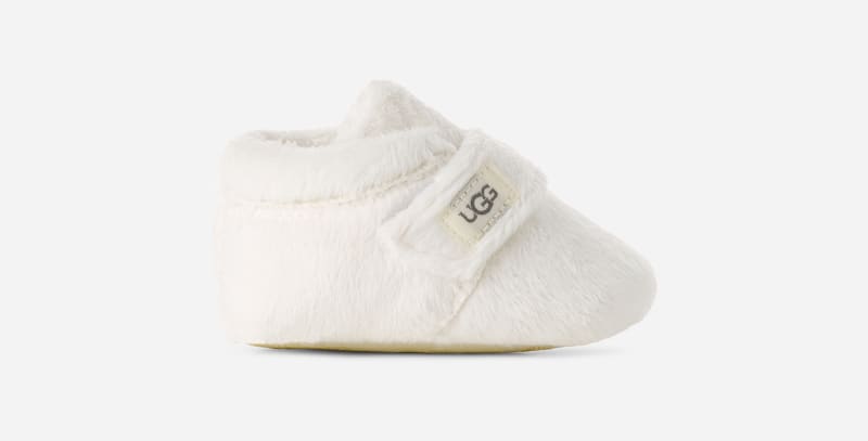 UGG Bixbee Bootie for Kids in White, Size 4, Fleece
