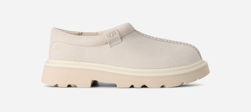 UGG Tasman Lug for Men in White, Size 7, Suede/Polyester/Wool