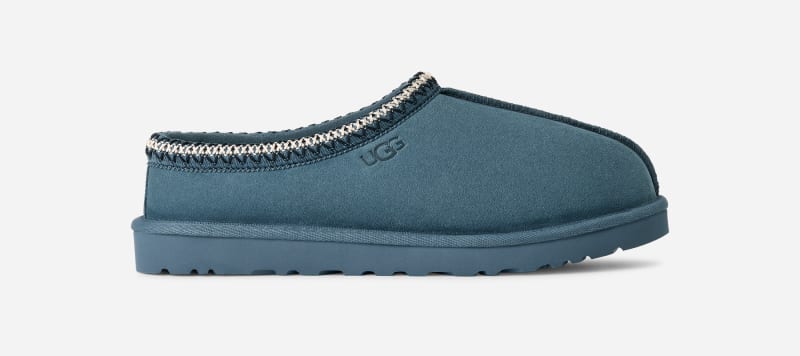 UGG Tasman Slipper for Men in Blue, Size 10, Suede/Wool