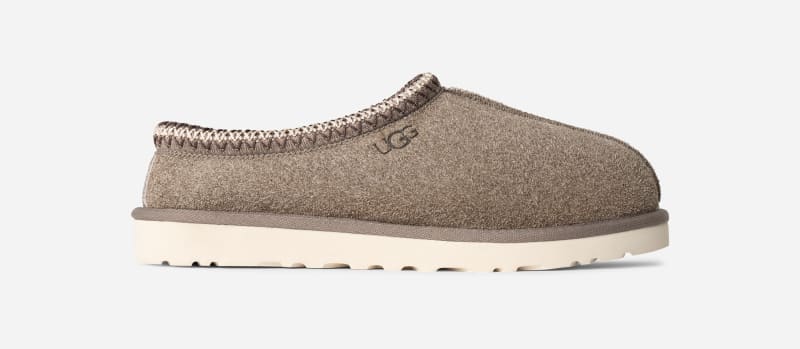 UGG Tasman Shaggy Suede for Men in Smoke Plume, Size 7, Suede/Polyester/Wool