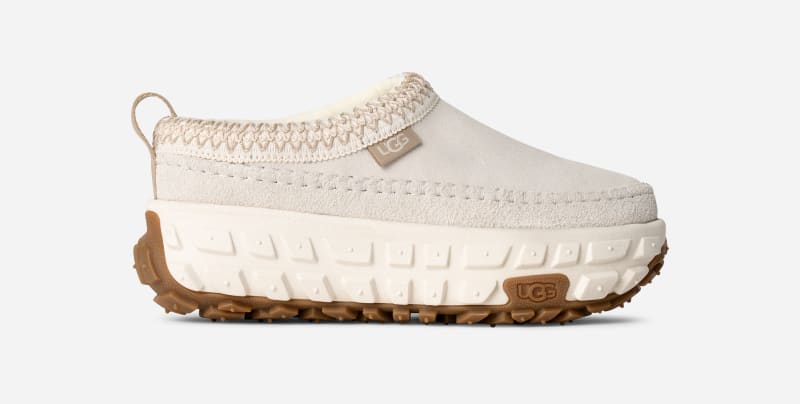 UGG Venture Daze for Women in White, Size 8, Leather/Polyester