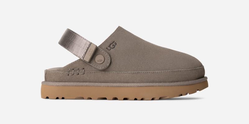 Sabot UGG Goldenstar da donna in Smoke Plume, Taglia 41, Camoscio