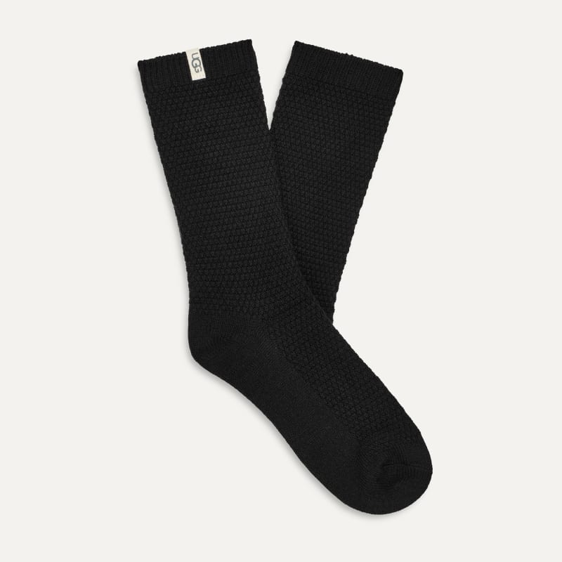 UGG® Women's Classic Boot Sock II Sheepskin Socks in Black
