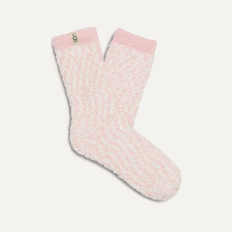 UGG® Women's Cozy Chenille Sock Recycled Materials/Polyester Blend Socks in Seashell Pink