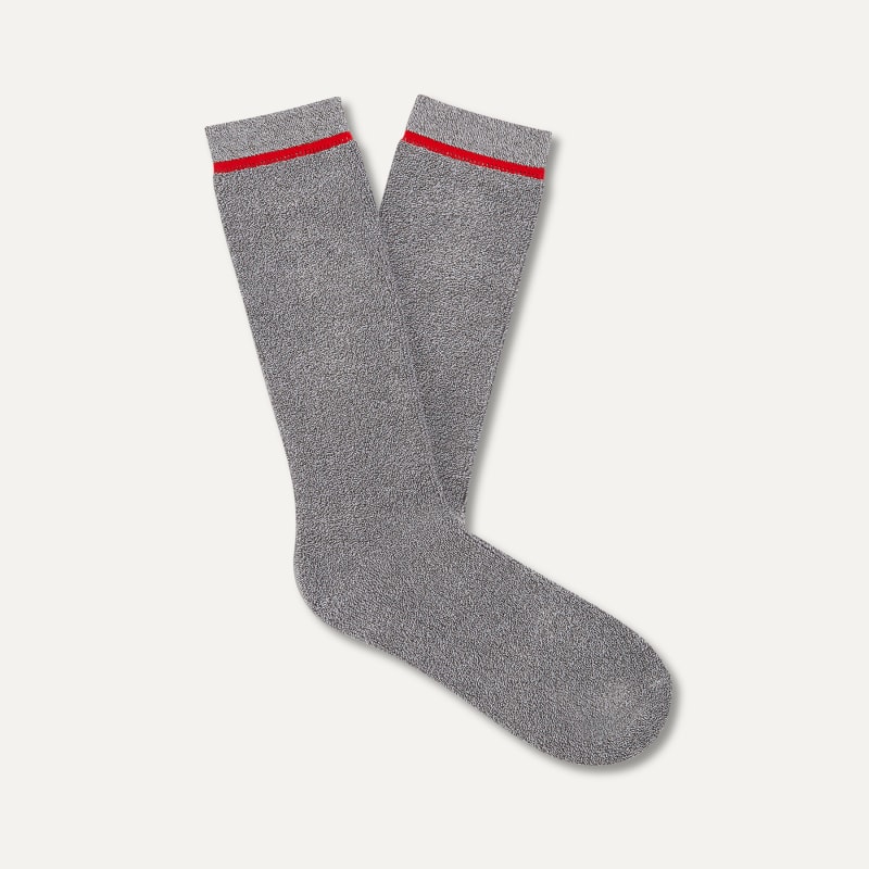 UGG® Men's Kyro Cozy Crew Sock Bamboo Rayon Socks in Marled Grey