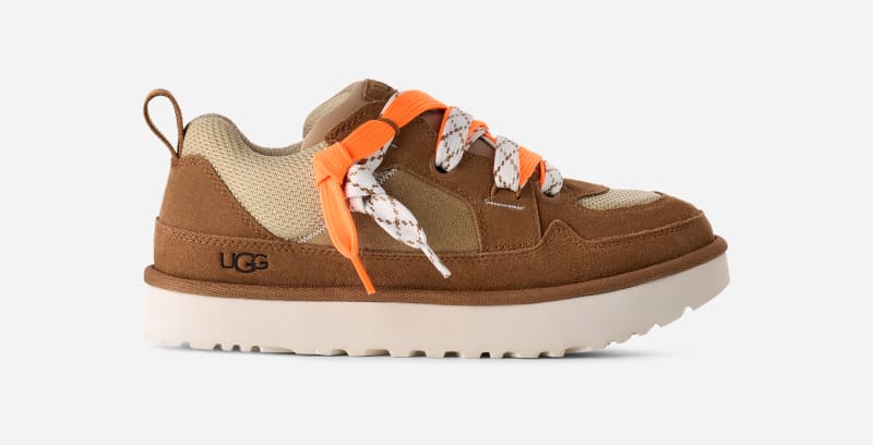 UGG Lo Lowmel Sneaker for Men in Brown, Size 8, Suede/Polyester