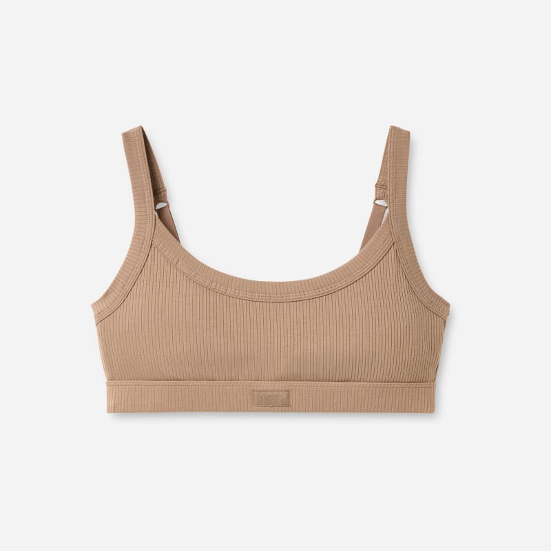UGG® Women's Tesia Bralette Rib LENZINGu2122 ECOVEROu2122 Viscose Blend Bralettes Intimates in Silver Taupe, Size S