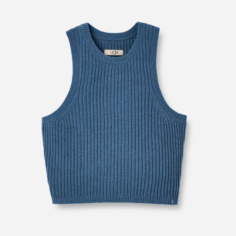 UGG® Women's Elaenia Tank Lite Polyester/Recycled Materials Tops in Desert Blue, Size 2XS