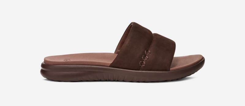 UGG Union Slide II for Men in Brown, Size 10, Leather