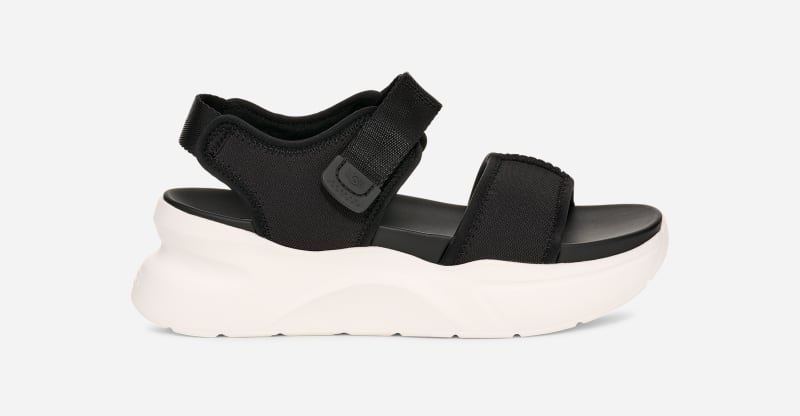 UGG LA Heights Sandal for Women in Black, Size 6